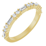 14K Yellow 3/8 CTW Lab-Grown Diamond Anniversary Band