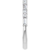 Platinum 3/8 CTW Natural Diamond Anniversary Band