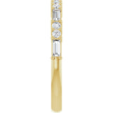 14K Yellow 3/8 CTW Lab-Grown Diamond Anniversary Band