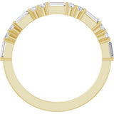 14K Yellow 3/8 CTW Lab-Grown Diamond Anniversary Band