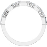 Platinum 3/8 CTW Natural Diamond Anniversary Band