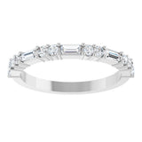 Platinum 3/8 CTW Natural Diamond Anniversary Band
