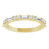 14K Yellow 3/8 CTW Natural Diamond Anniversary Band