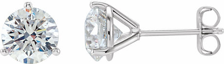 14K White Gold 1/4 CTW Natural Diamond Stud Earrings