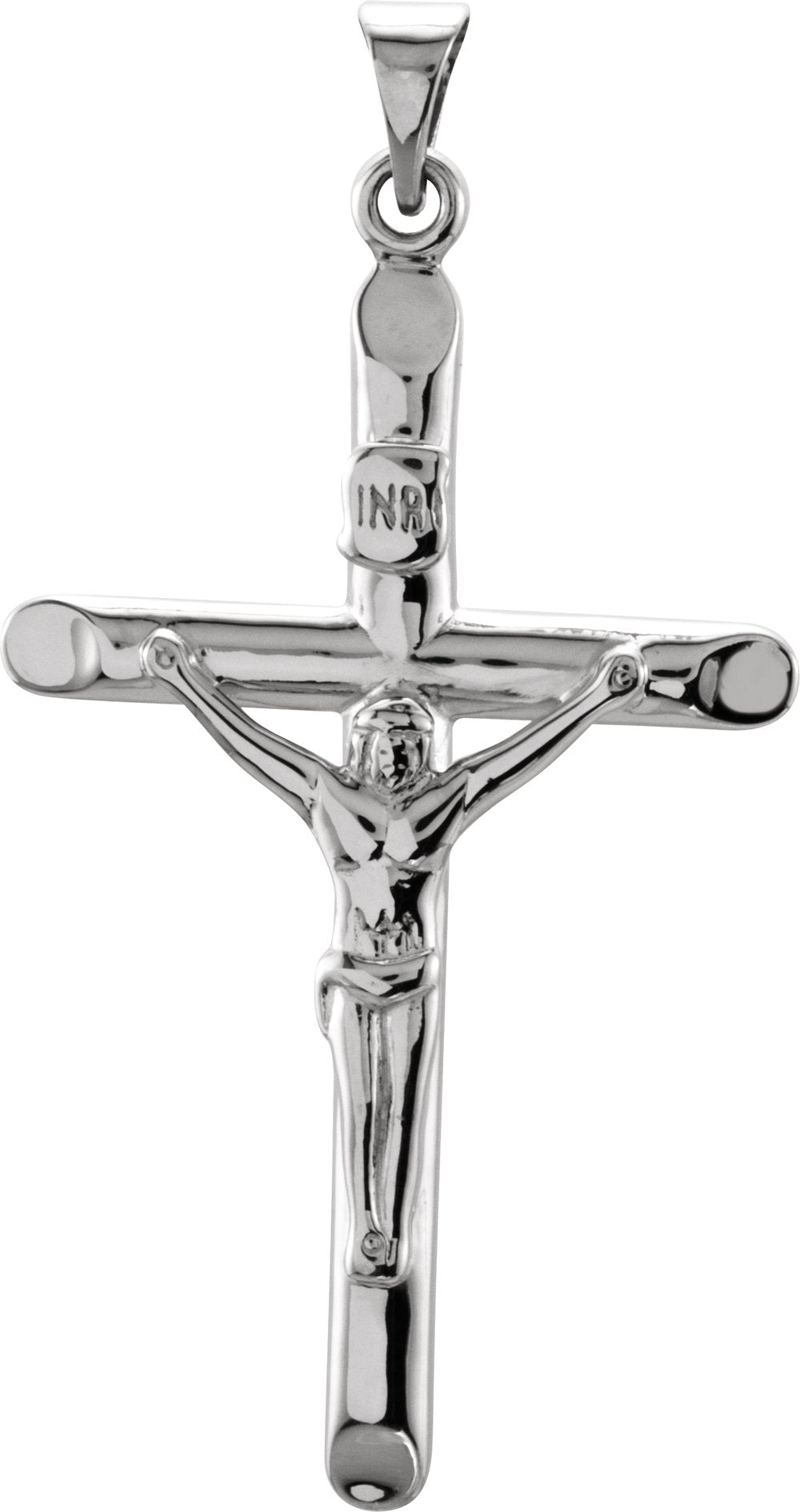 Sterling Silver 35x22 mm Crucifix Pendant