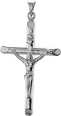 Sterling Silver 35x22 mm Crucifix Pendant