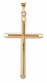 14K Yellow 39.25x22 mm Unadorned Cross Pendant