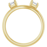 14K Yellow Gold 5/8 CTW Natural Diamond Wrap-Style Ring Enhancer