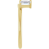 14K Yellow Gold 5/8 CTW Lab-Grown Diamond Wrap-Style Ring Enhancer