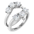 14K White Gold 2 CTW Lab-Grown Diamond Ring Guard
