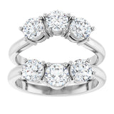 14K White Gold 2 CTW Lab-Grown Diamond Ring Guard