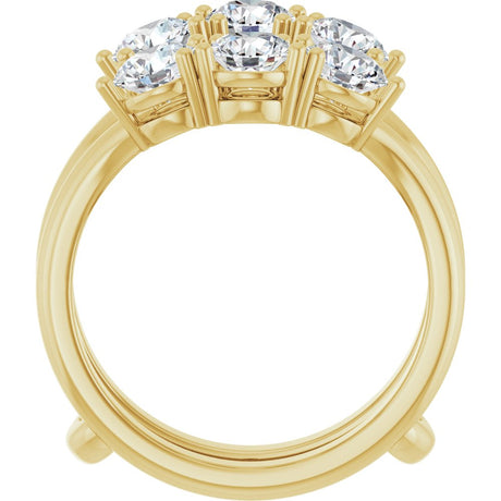 14K Yellow Gold 2 CTW Lab-Grown Diamond Ring Guard