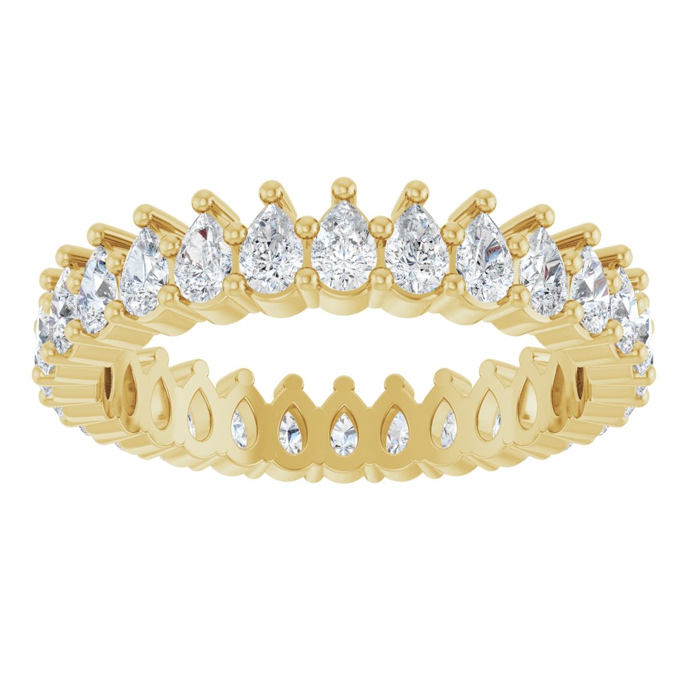 14K Yellow Gold 1 3/8 CTW Lab-Grown Diamond Eternity Band Size 6