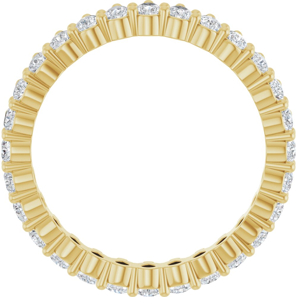 14K Yellow Gold 1 3/8 CTW Lab-Grown Diamond Eternity Band Size 6