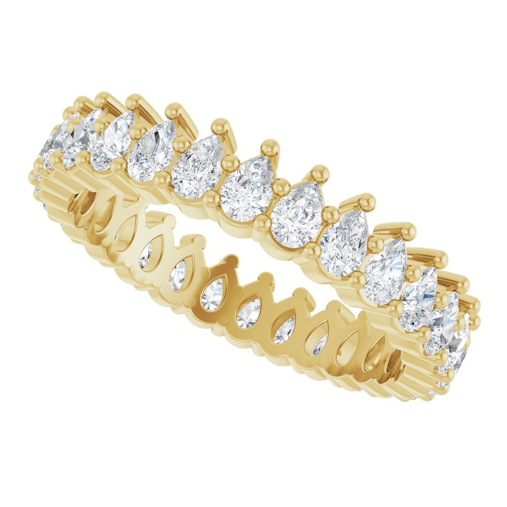 14K Yellow Gold 1 3/8 CTW Lab-Grown Diamond Eternity Band Size 6