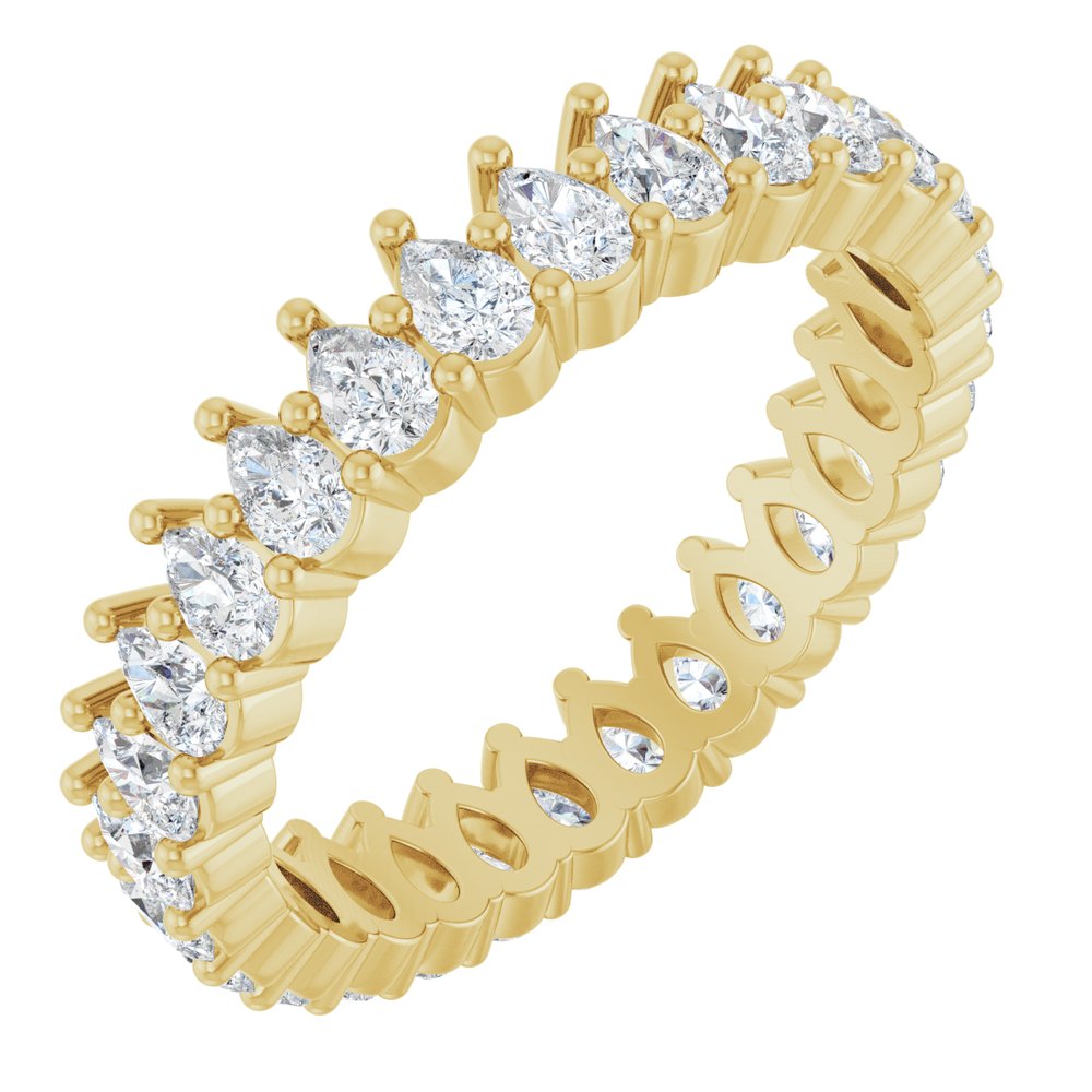 14K Yellow Gold 1 3/8 CTW Lab-Grown Diamond Eternity Band Size 6
