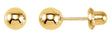 14K Yellow Gold Inverness® 5 mm Ball Piercing Stud Earrings