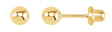 14K Yellow Gold Inverness® 4 mm Ball Piercing Stud Earrings