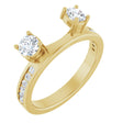 14K Yellow Gold 5/8 CTW Natural Diamond Wrap-Style Ring Enhancer