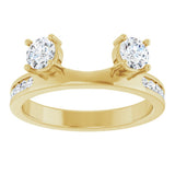 14K Yellow Gold 5/8 CTW Natural Diamond Wrap-Style Ring Enhancer