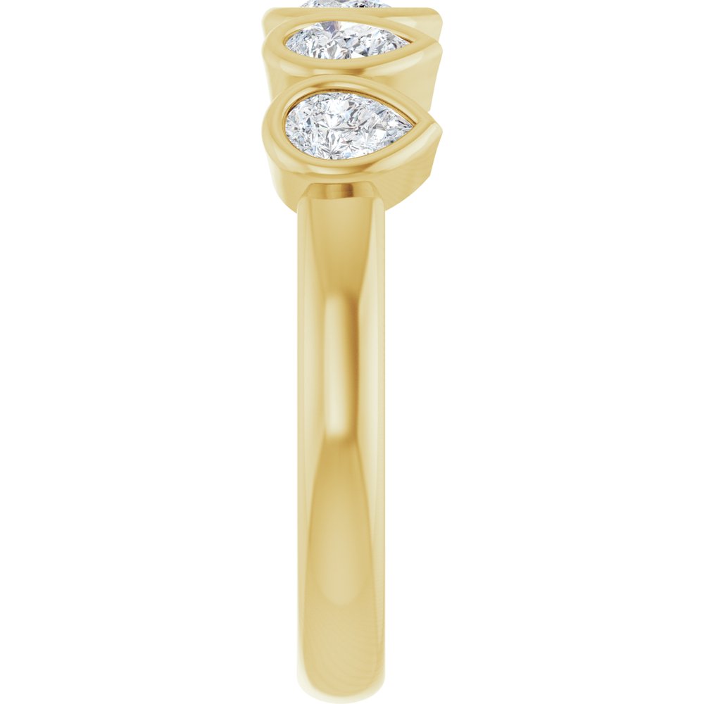 14K Yellow Gold 3/4 CTW Lab-Grown Diamond Anniversary Band