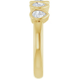 14K Yellow Gold 3/4 CTW Lab-Grown Diamond Anniversary Band