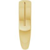 14K Yellow Gold 5 mm Criss-Cross Band Size 7