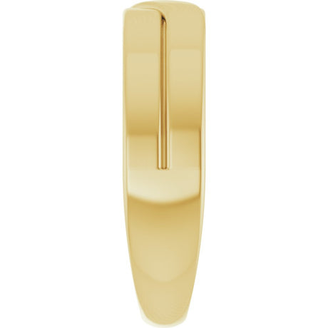 14K Yellow Gold 5 mm Criss-Cross Band Size 7