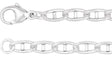 Sterling Silver 3.8 mm Anchor 7" Chain