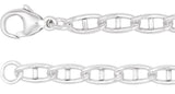 Sterling Silver 3.8 mm Anchor 7" Chain