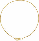 14K Yellow Gold-Filled .9 mm Serpentine 7" Chain