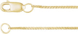 14K Yellow Gold-Filled .9 mm Serpentine 24" Chain