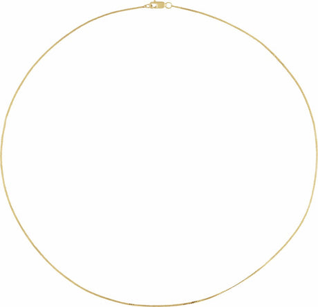14K Yellow Gold .9 mm Serpentine 20" Chain