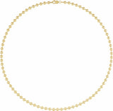 14K Yellow Gold-Filled 4.1 mm Bead 18" Chain
