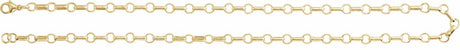 14K Yellow Gold 5.3 mm Paperclip-Style 24" Chain