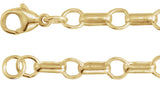 14K Yellow Gold-Filled 5.3 mm Paperclip-Style 16" Chain