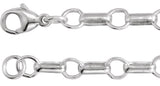 Sterling Silver 5.3 mm Paperclip-Style 24" Chain