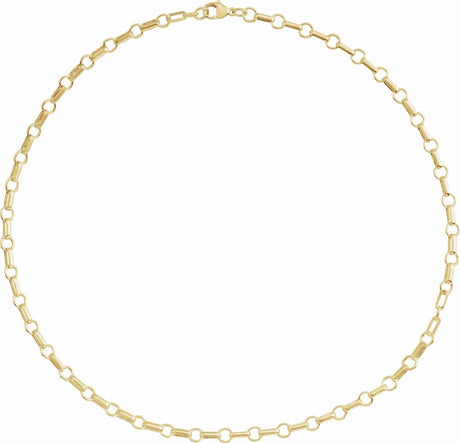 14K Yellow Gold-Filled 5.3 mm Paperclip-Style 24" Chain