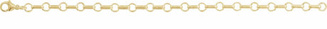 14K Yellow Gold 5.3 mm Paperclip-Style 7" Chain