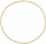14K Yellow Gold-Filled 5.15 mm Anchor 24" Chain