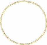 14K Yellow Gold-Filled 5.15 mm Anchor 18" Chain