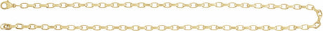 14K Yellow Gold-Filled 4.08 mm Rolo 18" Chain
