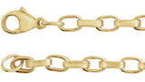 14K Yellow Gold-Filled 4.08 mm Rolo 24" Chain