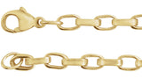 14K Yellow Gold-Filled 4.08 mm Rolo 16" Chain