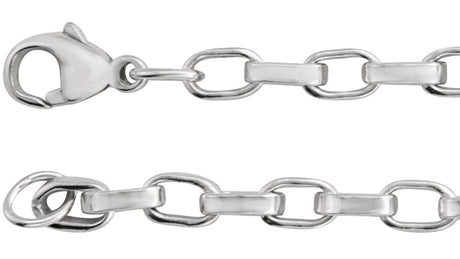 Sterling Silver 4.08 mm Rolo 20" Chain