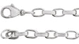 Sterling Silver 4.08 mm Rolo 7" Chain