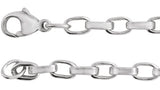 Sterling Silver 4.08 mm Rolo 20" Chain