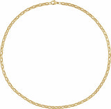 14K Yellow Gold-Filled 4.08 mm Rolo 20" Chain