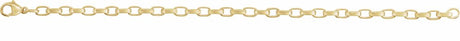 14K Yellow Gold-Filled 4.08 mm Rolo 7" Chain