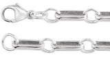 Sterling Silver 6 mm Paperclip-Style 24" Chain